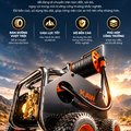 Máy Rửa Xe Cao Áp KAW X27 Bản Nâng Cấp Có Cuộn Dây, Tăng Áp Vortex 18MPa, Phun Xa 15m, Bánh Xe Địa Hình