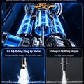 Máy Rửa Xe Cao Áp KAW X27 Bản Nâng Cấp Có Cuộn Dây, Tăng Áp Vortex 18MPa, Phun Xa 15m, Bánh Xe Địa Hình
