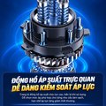Máy Rửa Xe Cao Áp KAW ZNC Cruiser V8 9800W Có Cuộn Dây 15m, Động Cơ Cảm Ứng, Áp Lực 6-25MPa