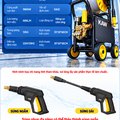 Máy Rửa Xe Cao Áp KAW ZNC Cruiser V8 9800W Có Cuộn Dây 15m, Động Cơ Cảm Ứng, Áp Lực 6-25MPa