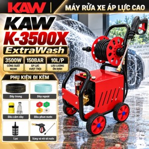 Máy Rửa Xe KAW K-3500X ExtraWash Công Suất Lớn, Động Cơ Bền Bỉ