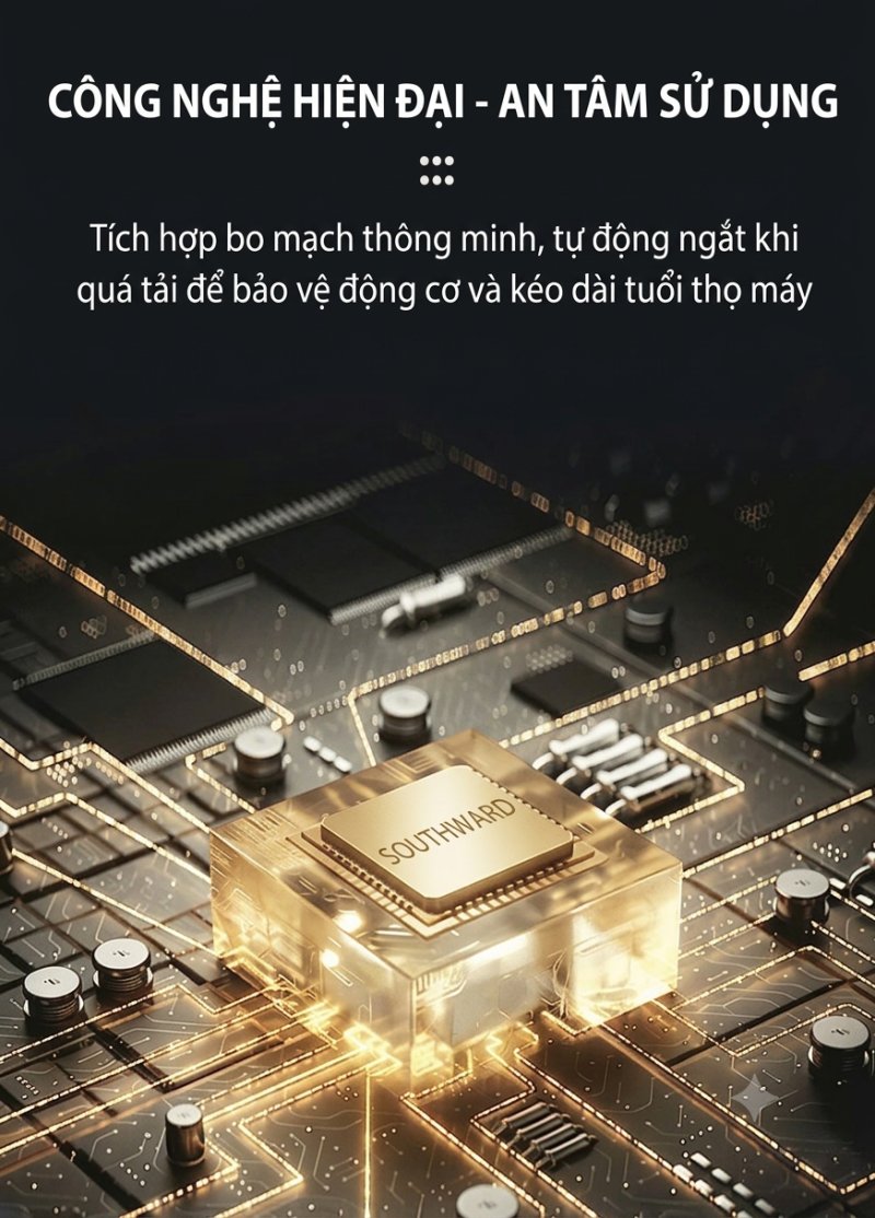 Bo mạch thông minh tự ngắt khi quá tải