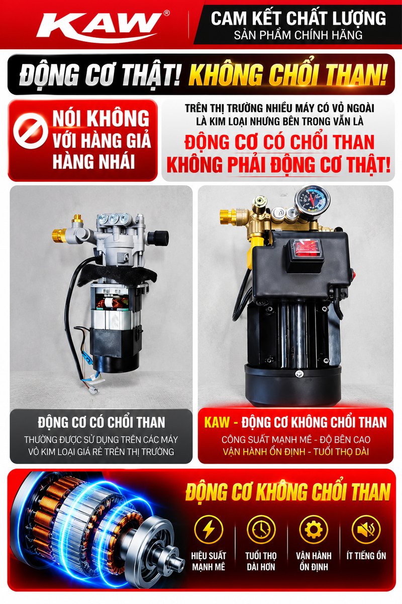 Động cơ thật, không chổi than