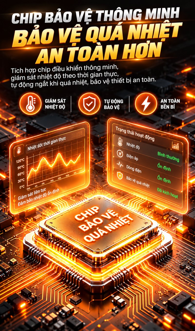 Chip bảo vệ quá nhiệt thông minh