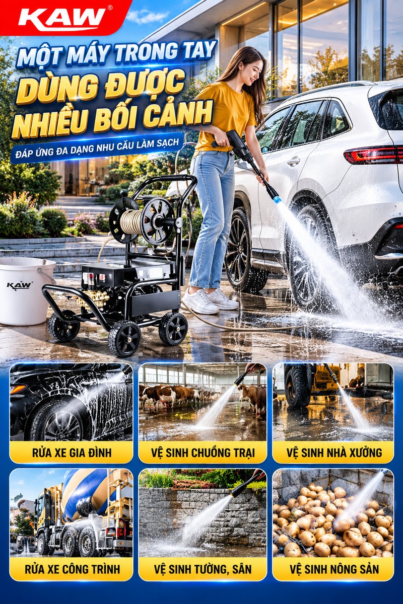 Một máy dùng được nhiều bối cảnh