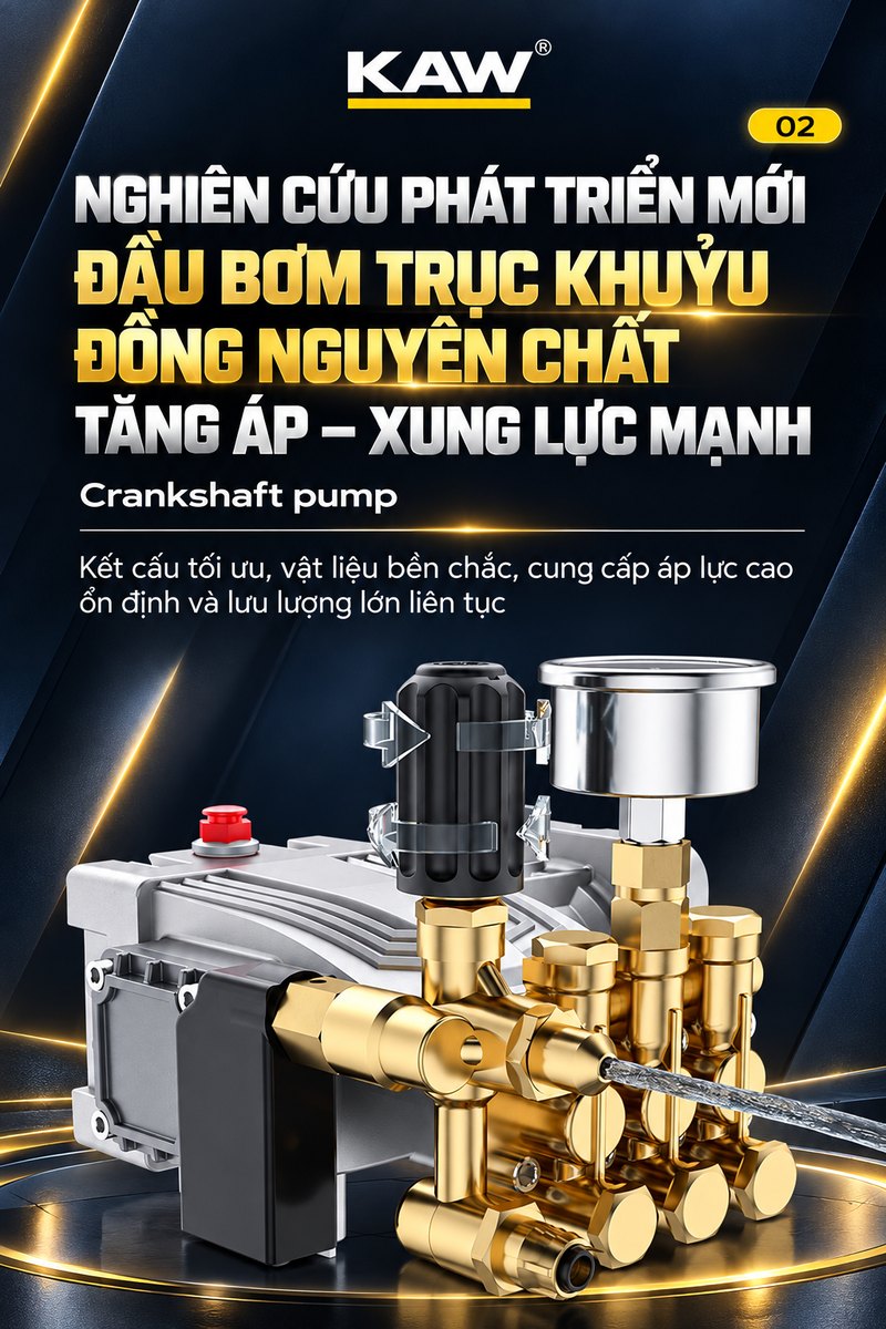 Đầu bơm trục khuỷu đồng nguyên chất