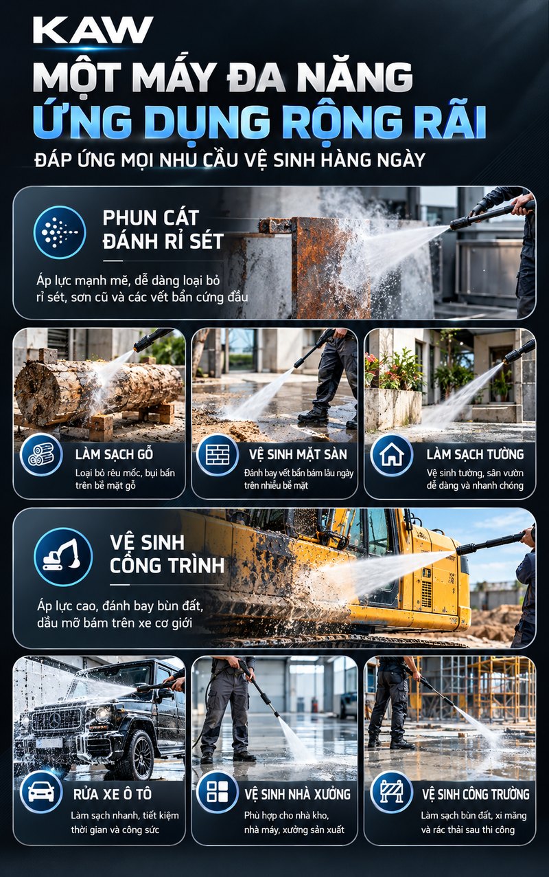 Một máy đa năng, ứng dụng rộng rãi