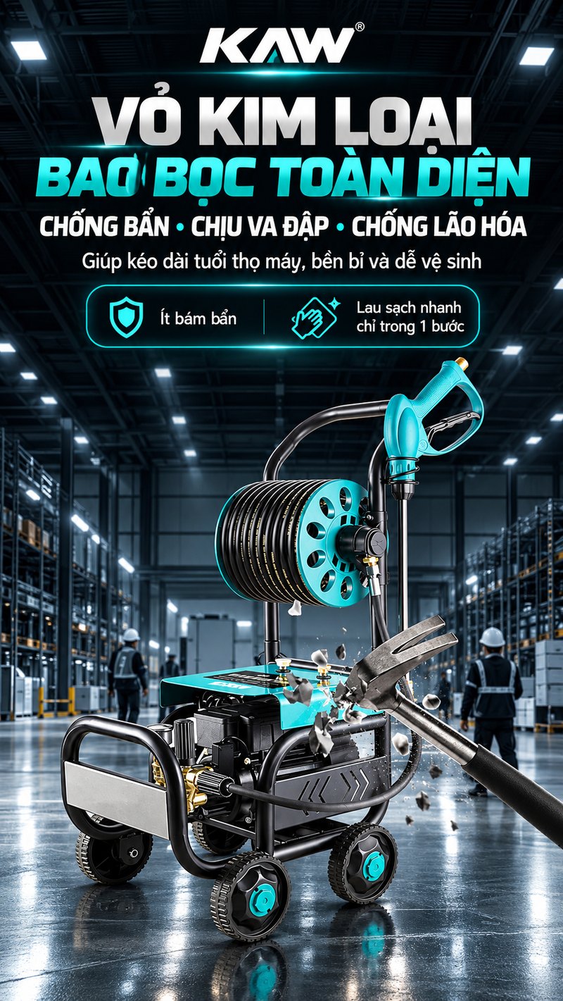 Vỏ kim loại bao bọc toàn diện
