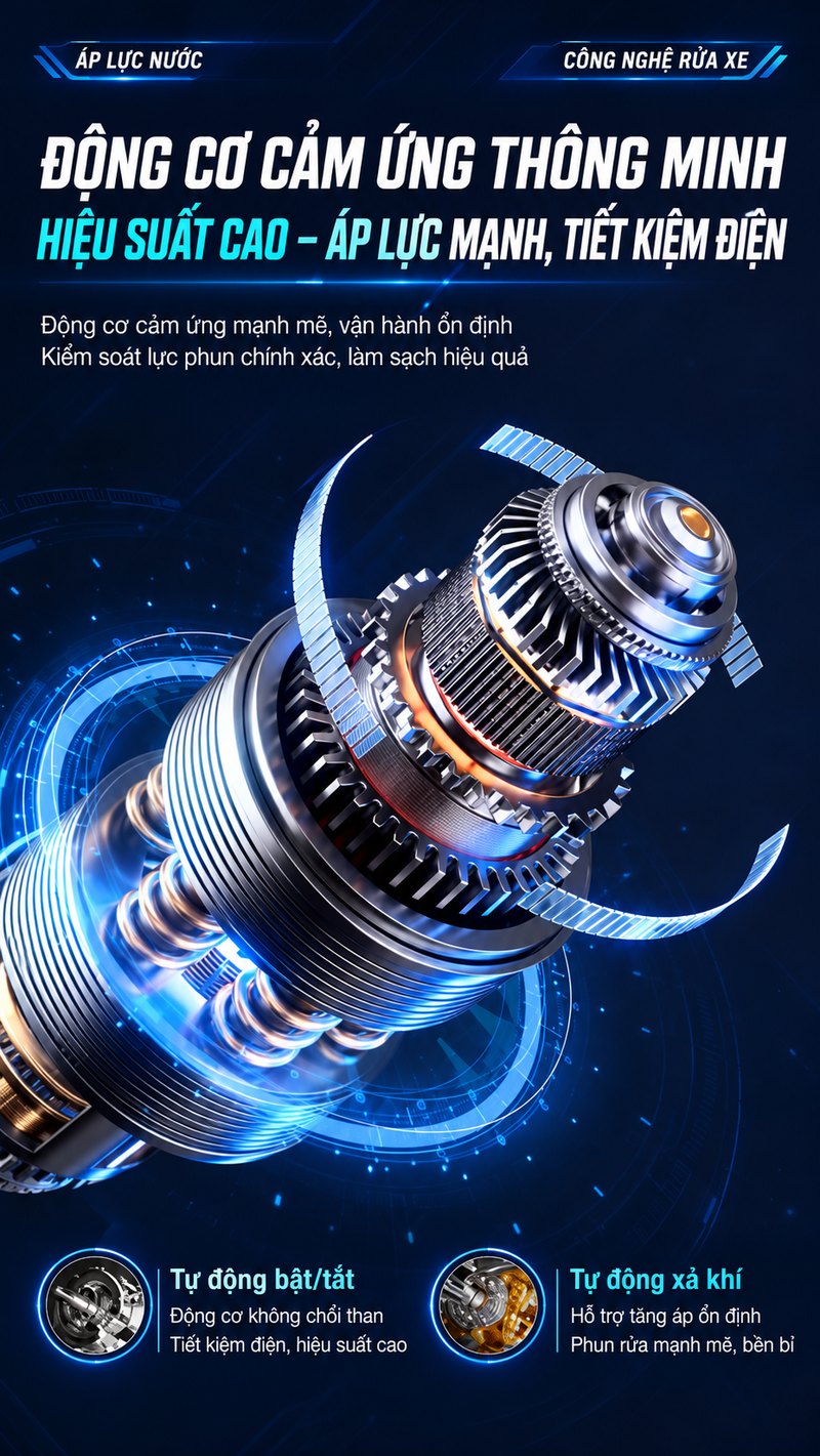 Động cơ cảm ứng thông minh hiệu suất cao
