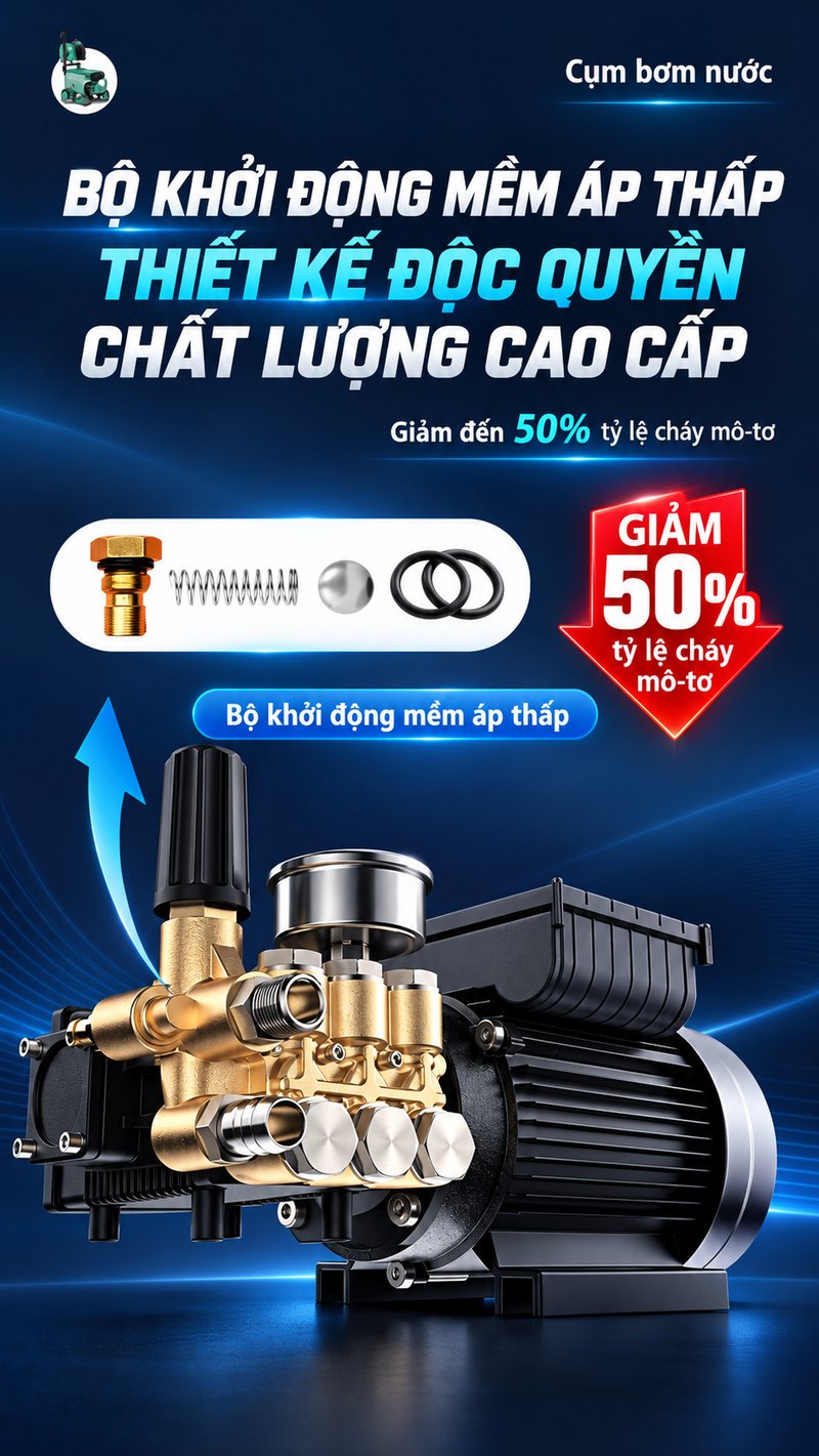 Bộ khởi động mềm áp thấp giảm 50% tỷ lệ cháy mô-tơ