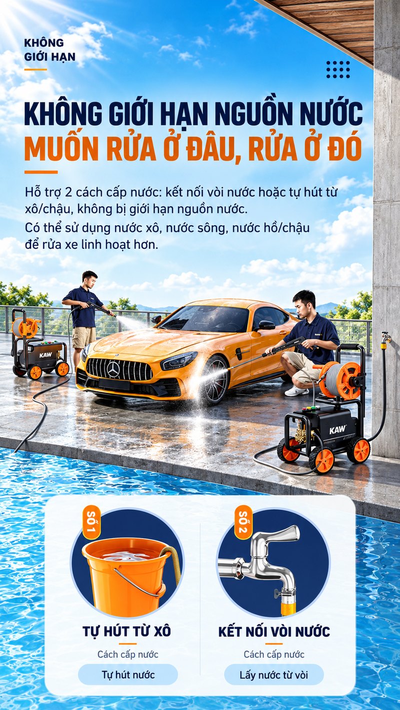Không giới hạn nguồn nước
