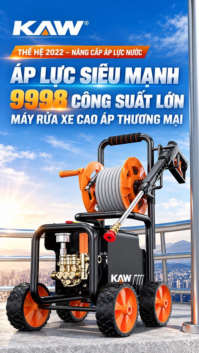 Máy rửa xe cao áp thương mại KAW GX-10