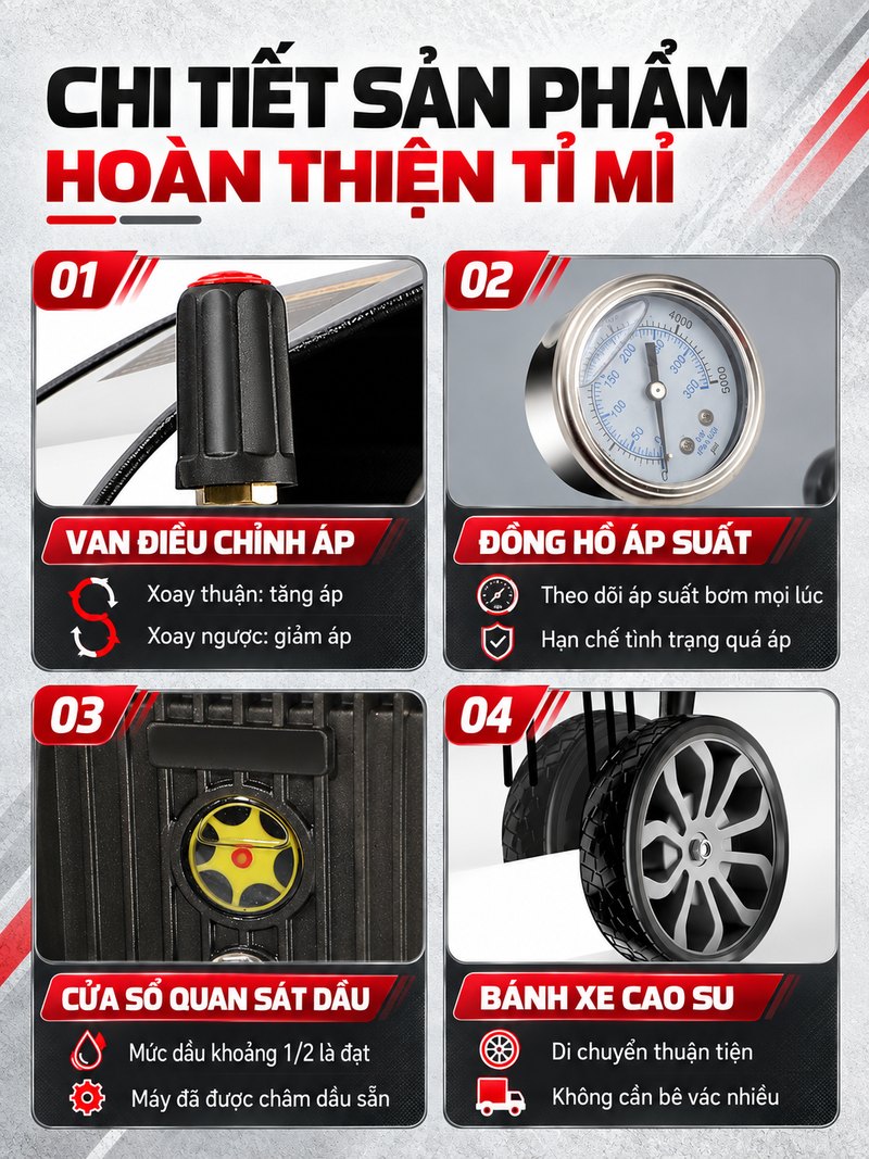 Chi tiết sản phẩm hoàn thiện tỉ mỉ
