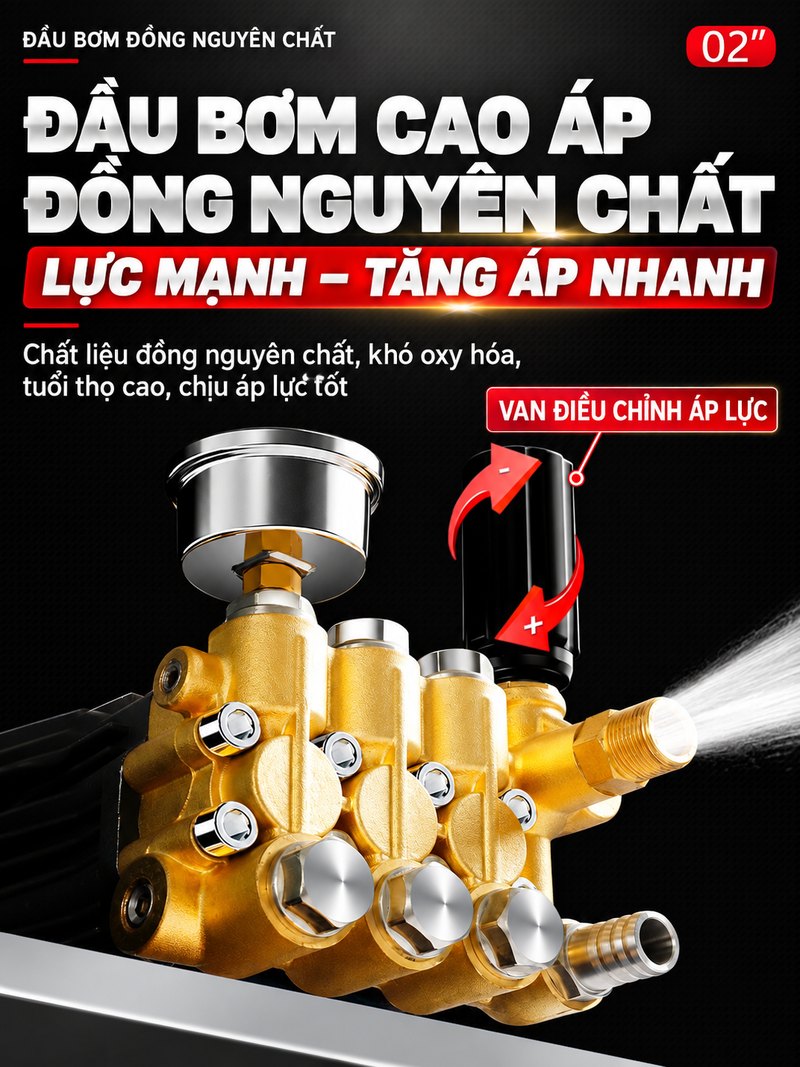 Đầu bơm cao áp đồng nguyên chất