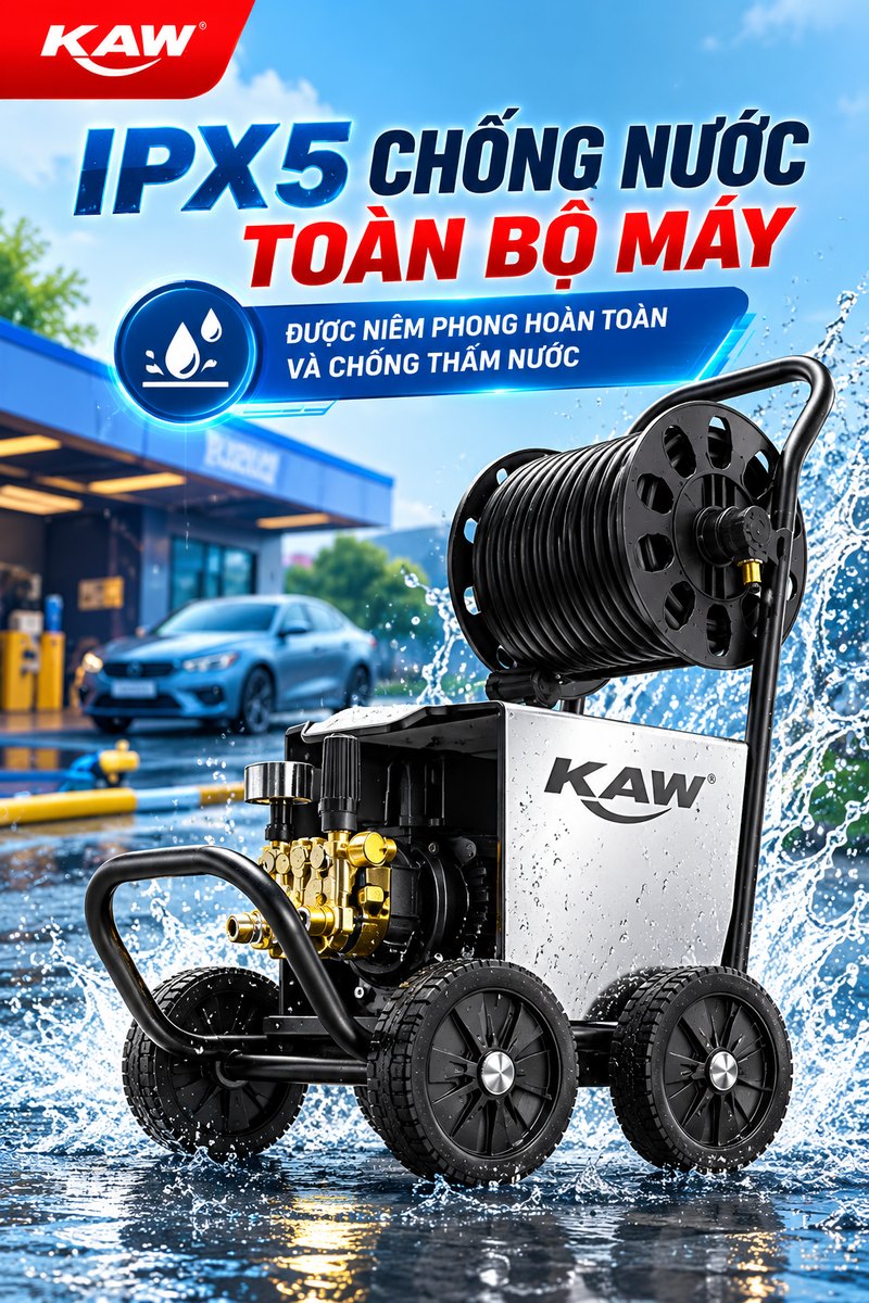 IPX5 chống nước toàn bộ máy