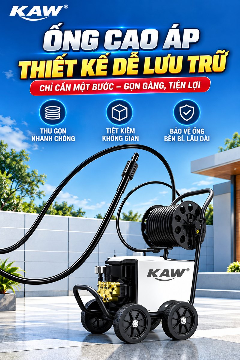 Ống cao áp thiết kế dễ lưu trữ