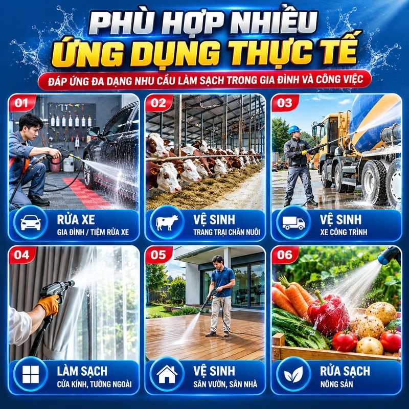 Đáp ứng đa dạng nhu cầu làm sạch
