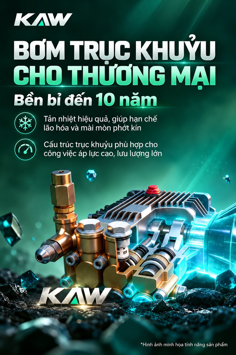 Bơm trục khuỷu cho thương mại
