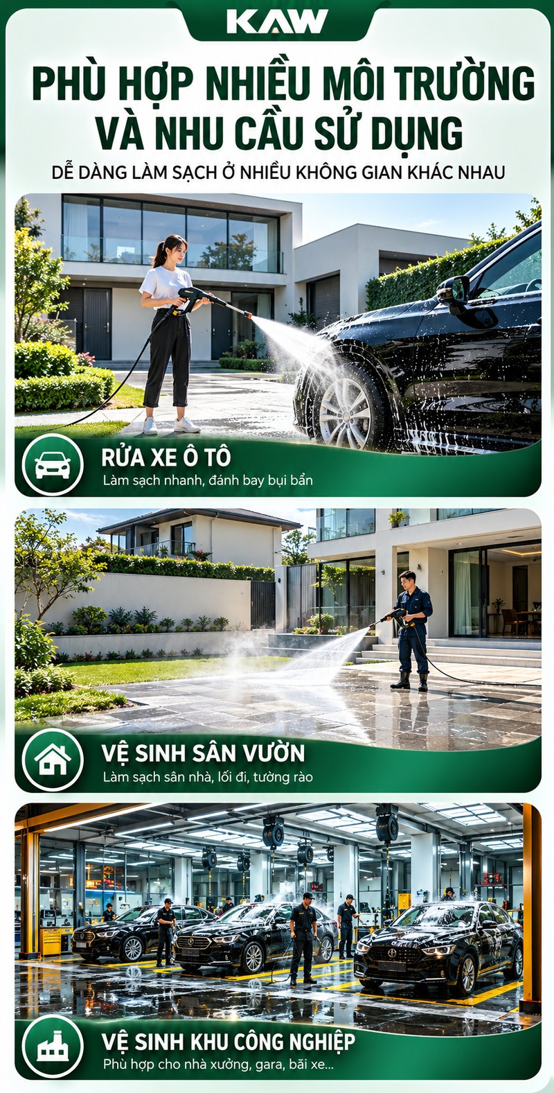 Phù hợp nhiều môi trường và nhu cầu sử dụng