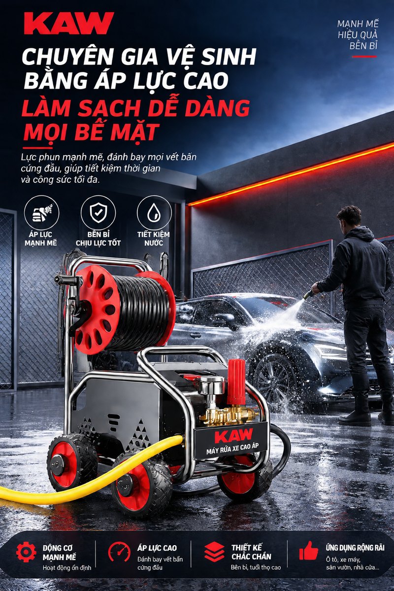 Chuyên gia vệ sinh bằng áp lực cao