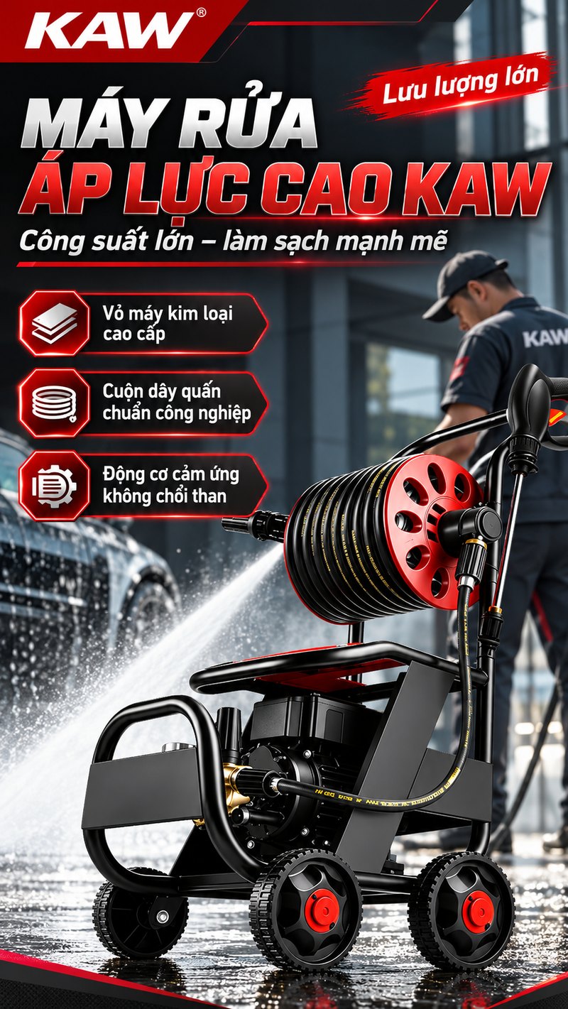 Máy rửa áp lực cao KAW PRO-880