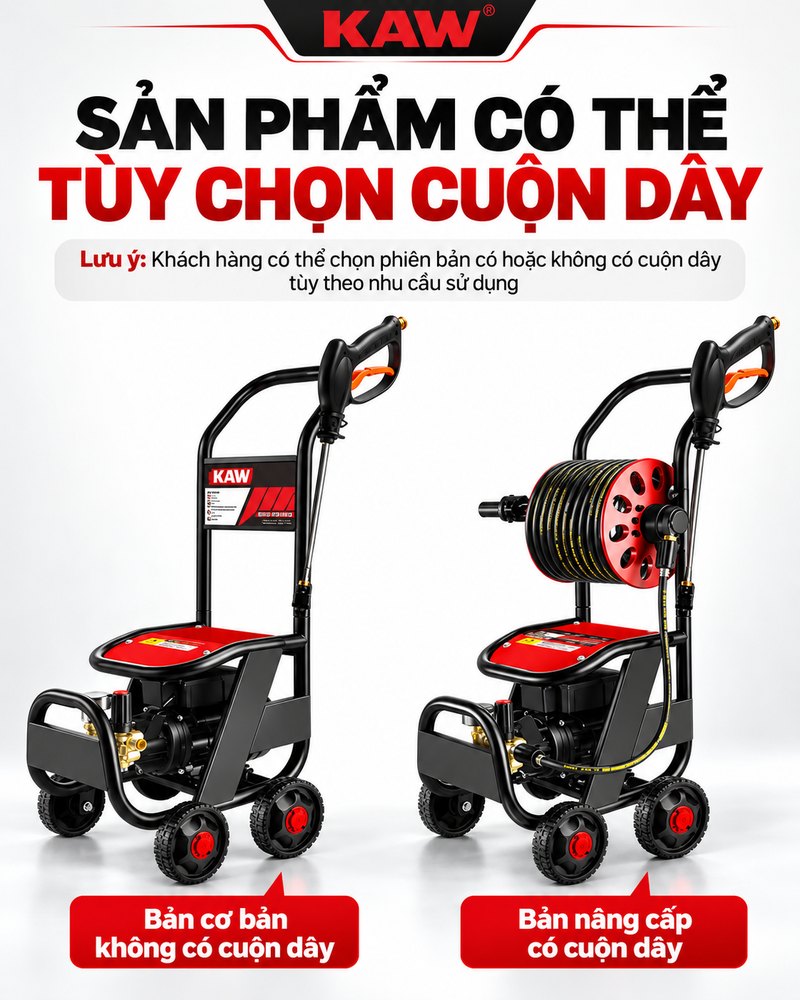 Tùy chọn phiên bản có hoặc không có cuộn dây