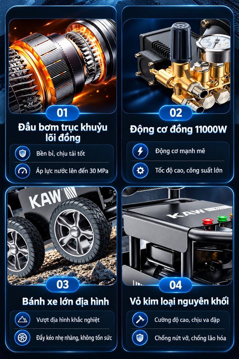 Đầu bơm trục khuỷu, động cơ đồng, bánh xe địa hình, vỏ kim loại