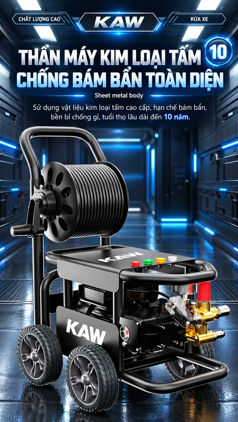 Thân máy kim loại tấm chống bám bẩn